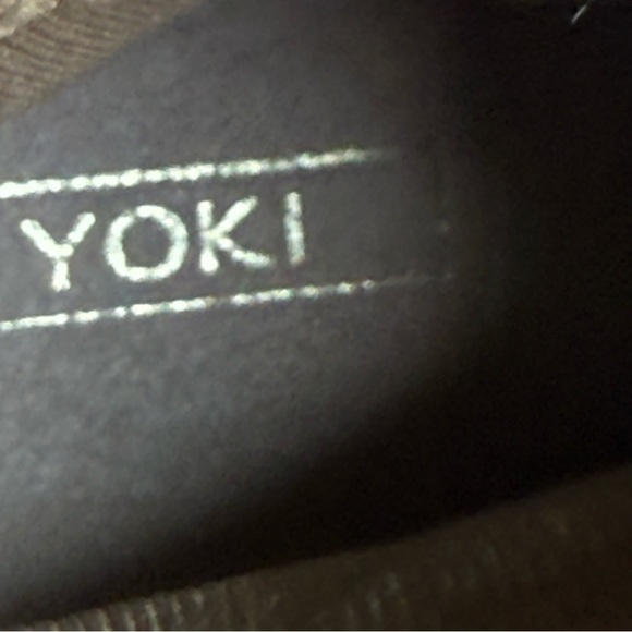 Yoki Tan Western Ankle Booties with Perforated Design Size 8 - Picture 10 of 12